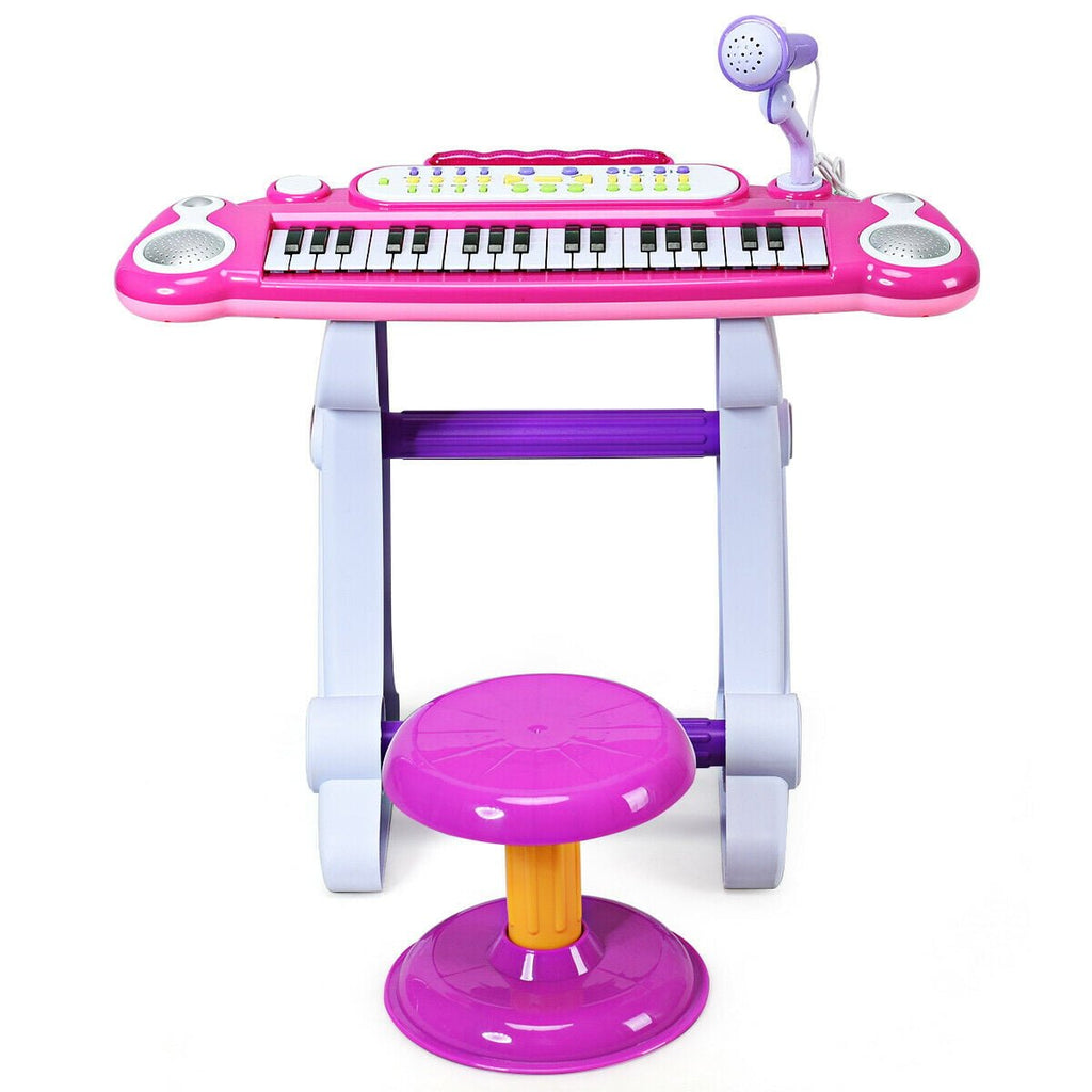 37 Key Electronic Keyboard Kids Toy Piano-Pink