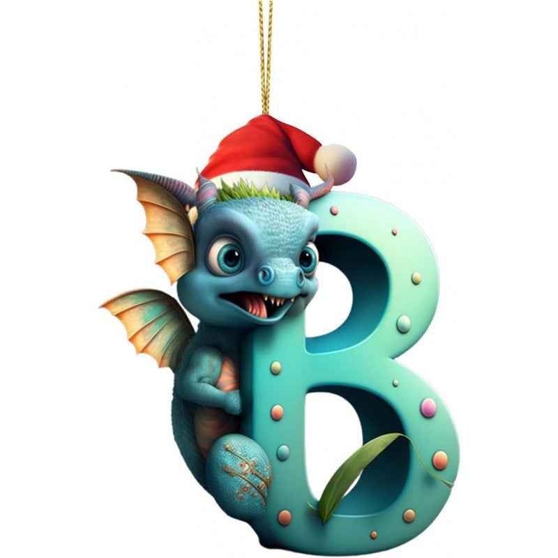 Christmas Tree Decoration 26 Letters Pendants