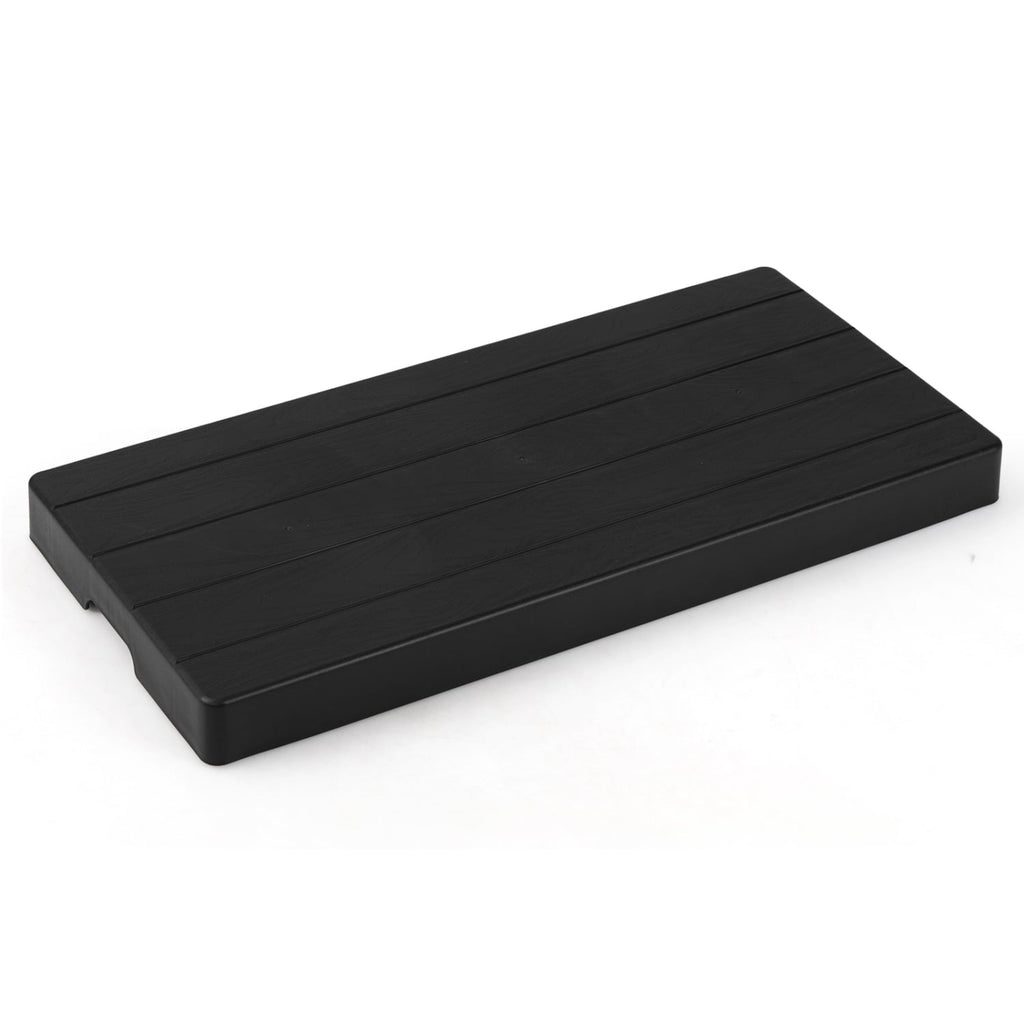 38 inches x 18 inches x 3 inches Mini Split Condenser Pad for Ductless Heat Pump HVAC Systems-Black