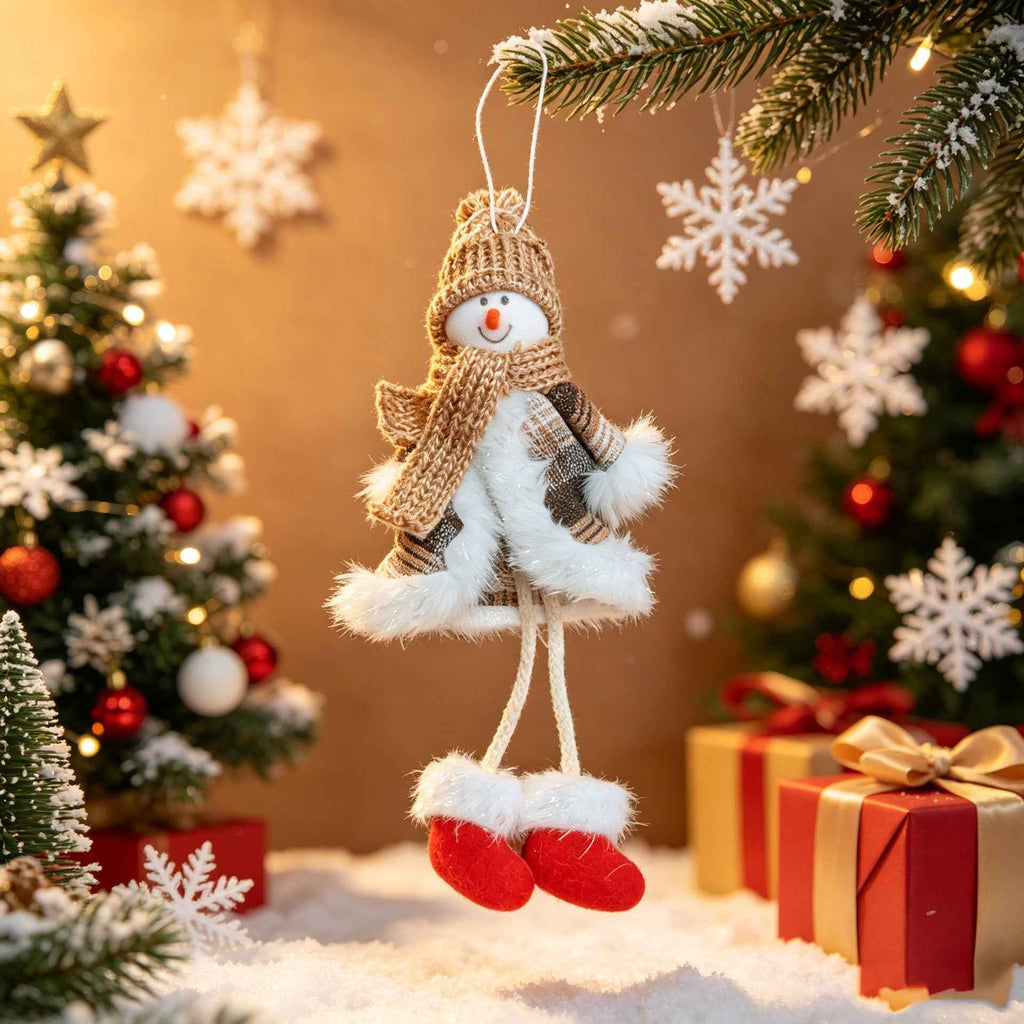 Angel Snowman Christmas Tree Ornament