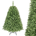 4 FT Unlit Artificial Spruce Christmas Tree with 559 Hinged Branch Tips and Folding Metal Stand