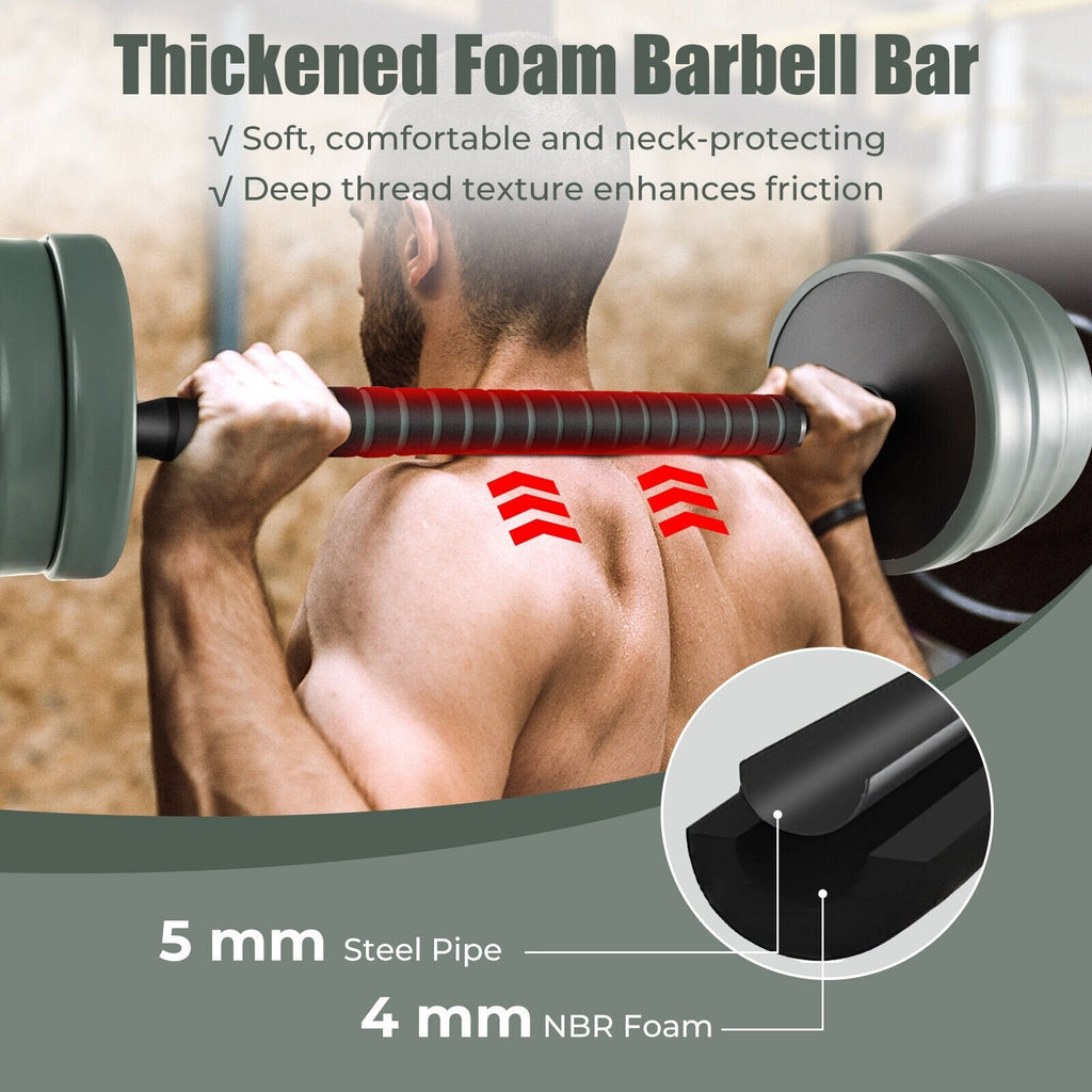 Adjustable Weight Dumbbell Set with Connector-Black & Gray