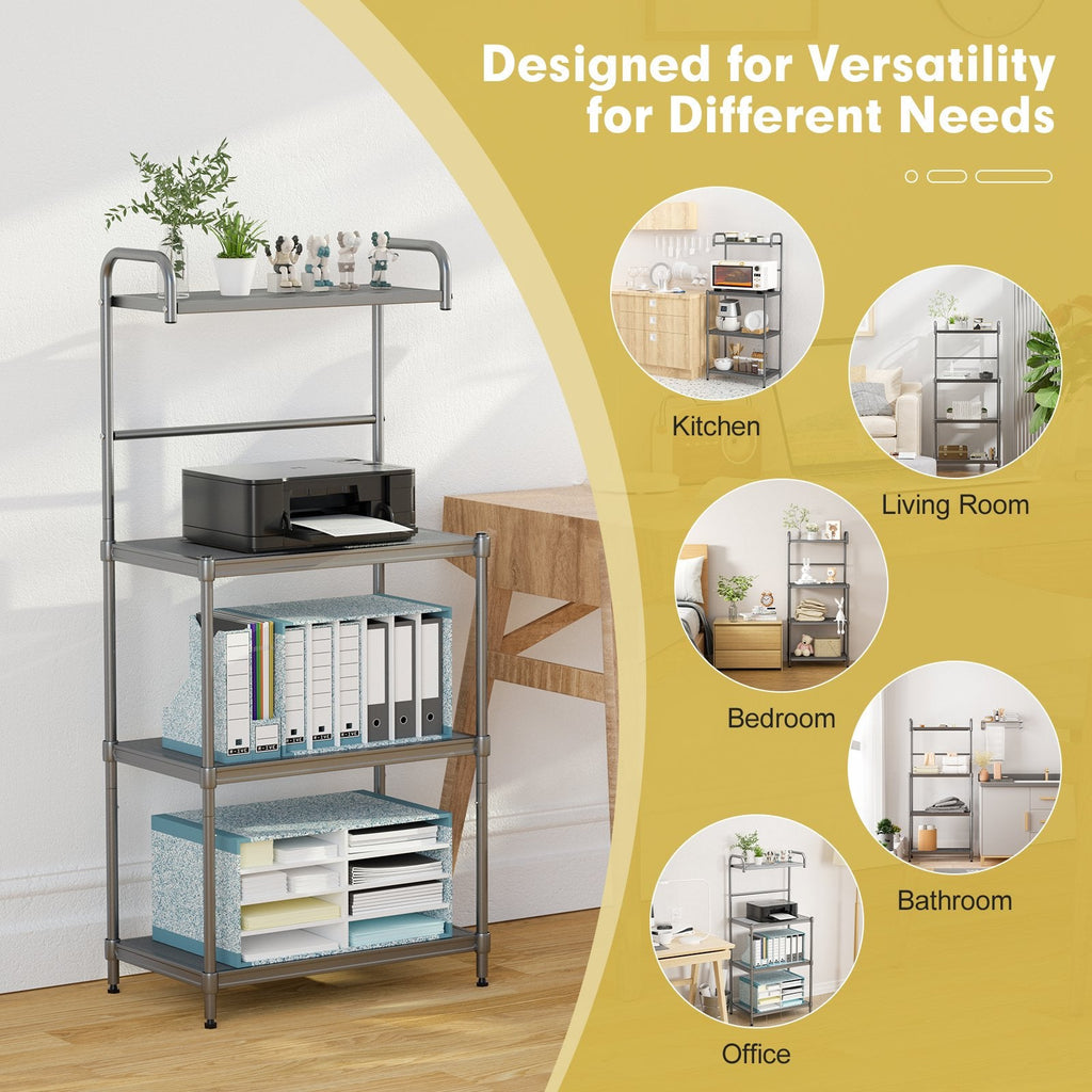 4-Tier Baker’s Rack Stand Shelves Kitchen Storage Rack Organizer
