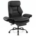 400 LBS Ergonomic Big and Tall Office Chair with Faux Leather-Black