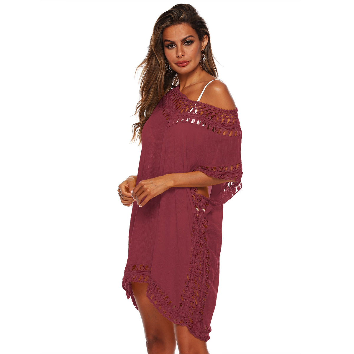 Polyester Beach Cover-Up Blouse