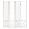 4-Panel Pegboard Room Divider 67 Inches Tall Foldable Privacy Screen
