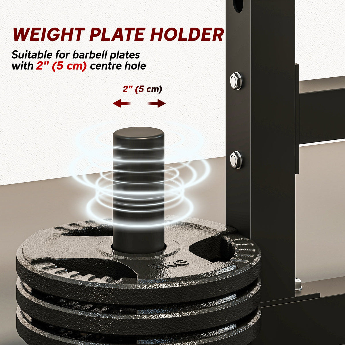 Adjustable Squat Rack, 660 lbs Multi-Function Barbell Rack for Weight Lifting and Home Gym Strength Training, Black