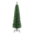 5 FT Unlit Pencil Christmas Tree with 295 Memory Wire Branch Tips and Upgraded Metal Stand