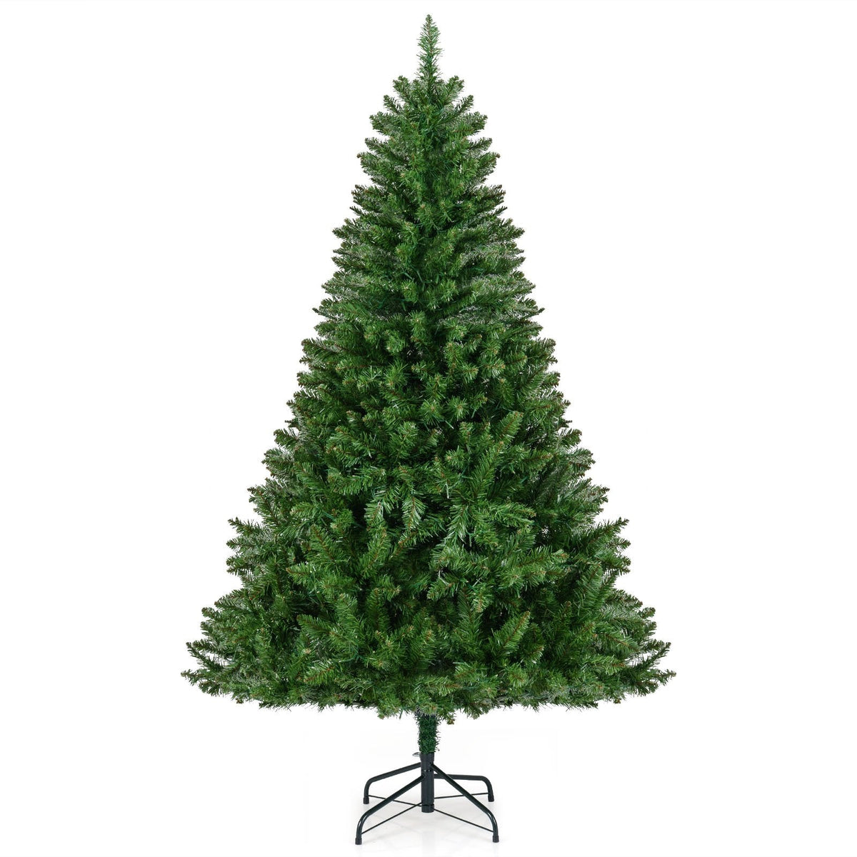 6 FT Pre-Lit Hinged Christmas Tree with 814 Tips, 700 Warm White LEDs, 7 Modes and Memory