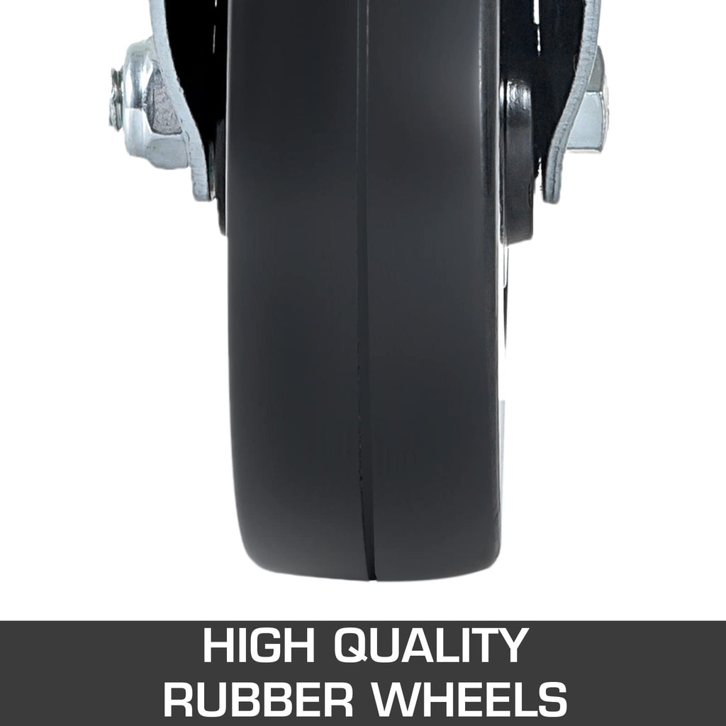 VEVOR 4 Pack 8 Inch Iron Core Polyurethane Swivel Caster with Dual Locking Brake Adjustable Legs 1100LBS Capacity per Wheel 🍁 All In One Marketplace Canada