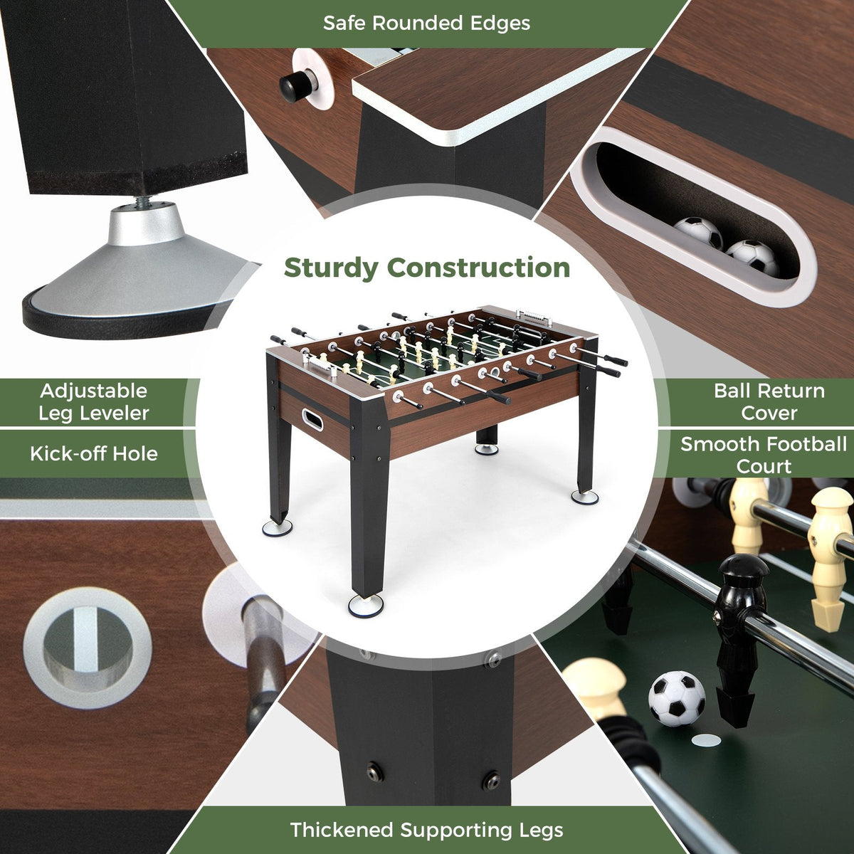 54 Inch Indoor Competition Game Soccer Table