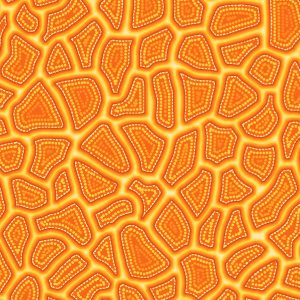 Pannotia Stepping Stones by Oasis Fabrics - Orange