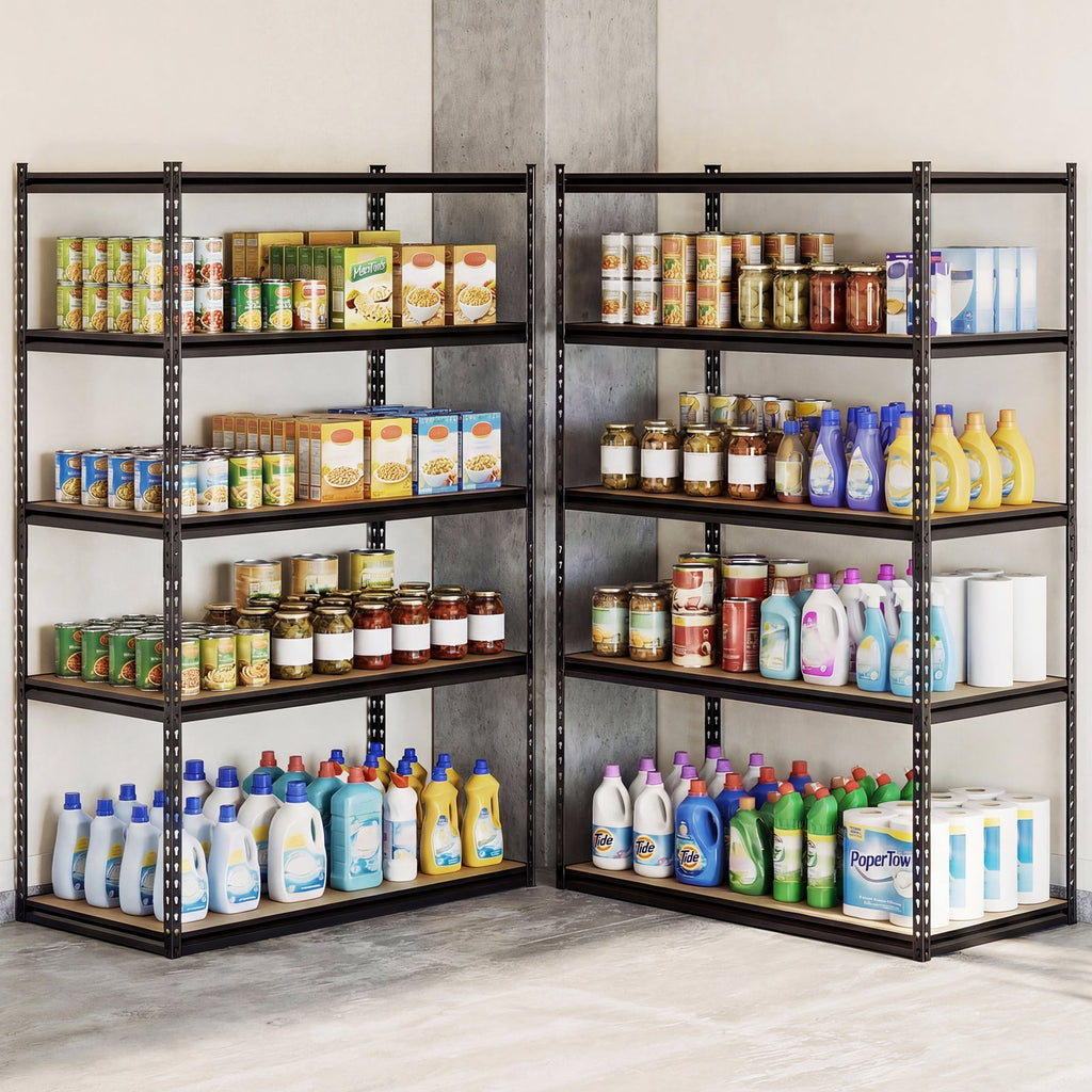 5-Tier Garage Shelving Unit 2200 LBS Heavy Duty Adjustable Utility Rack-Set of 4