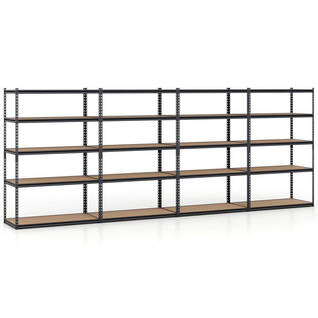 5-Tier Garage Shelving Unit 2200 LBS Heavy Duty Adjustable Utility Rack-Set of 4