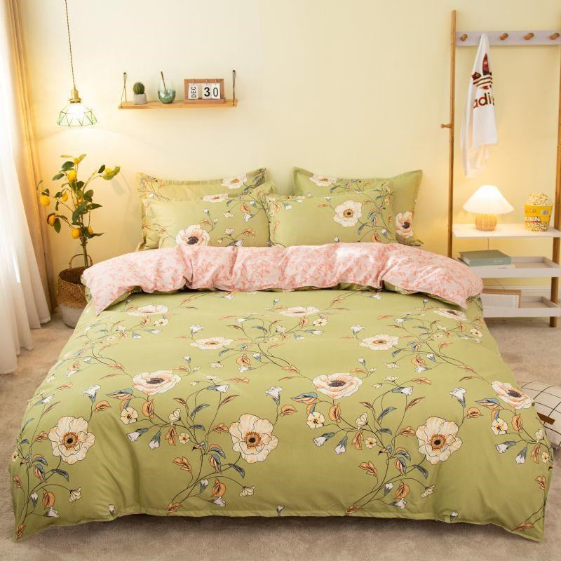 Floral Cotton Duvet Cover Set