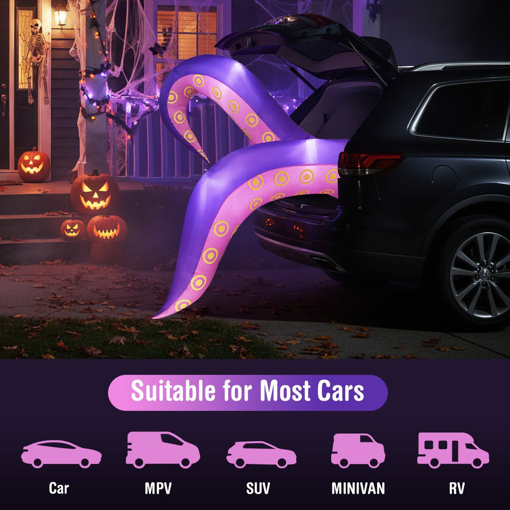 6.5 Ft Inflatable Tentacles with LED Lights and Suction Cups