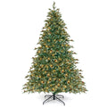 7 FT Pre-Lit Christmas Tree with 846 Tips, 69 Pine Cones and 340 Warm White LEDs with 8 Modes