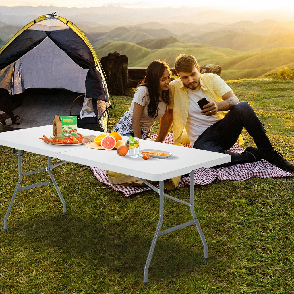6 ft Folding Portable Plastic Outdoor Camp Table