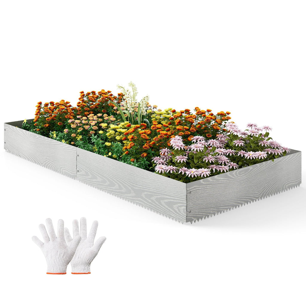 6-Pack 20 FT Galvanized Metal Landscape Edging for Lawn（Patented）
