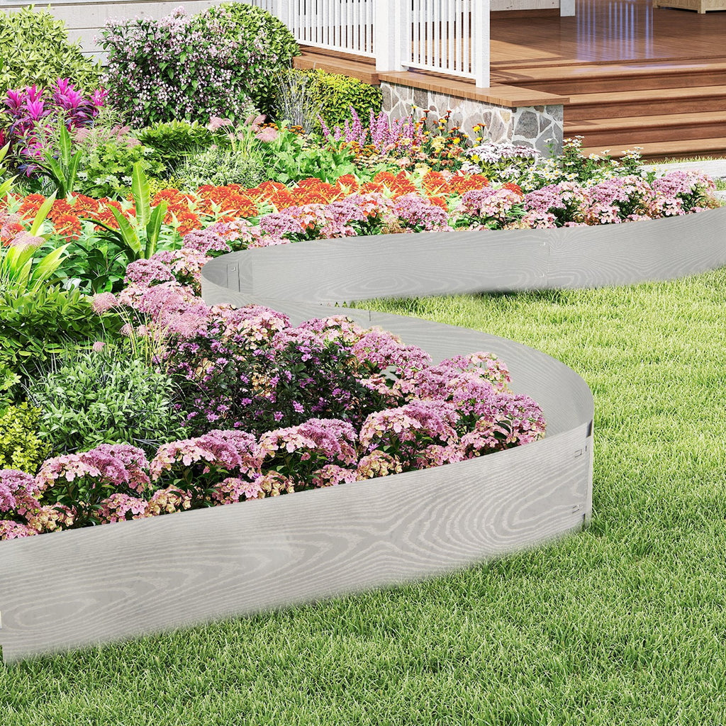 6-Pack 20 FT Galvanized Metal Landscape Edging for Lawn（Patented）