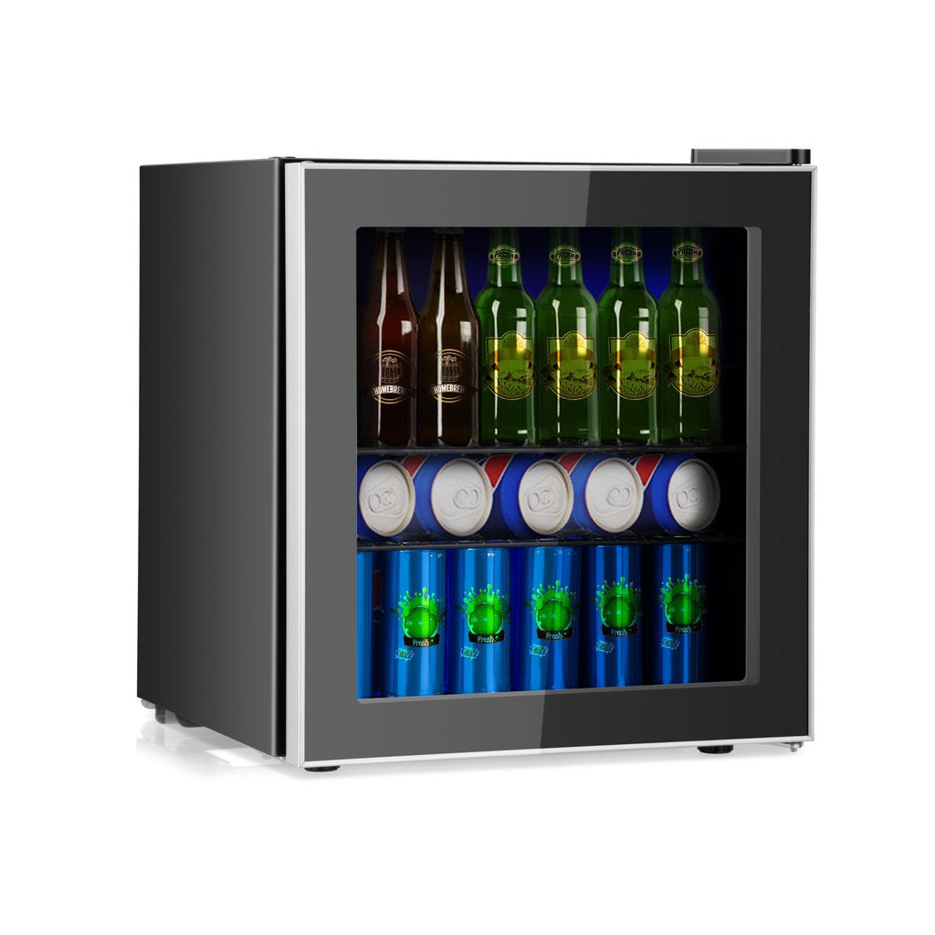60 Can Beverage Mini, Refrigerator with Glass Door