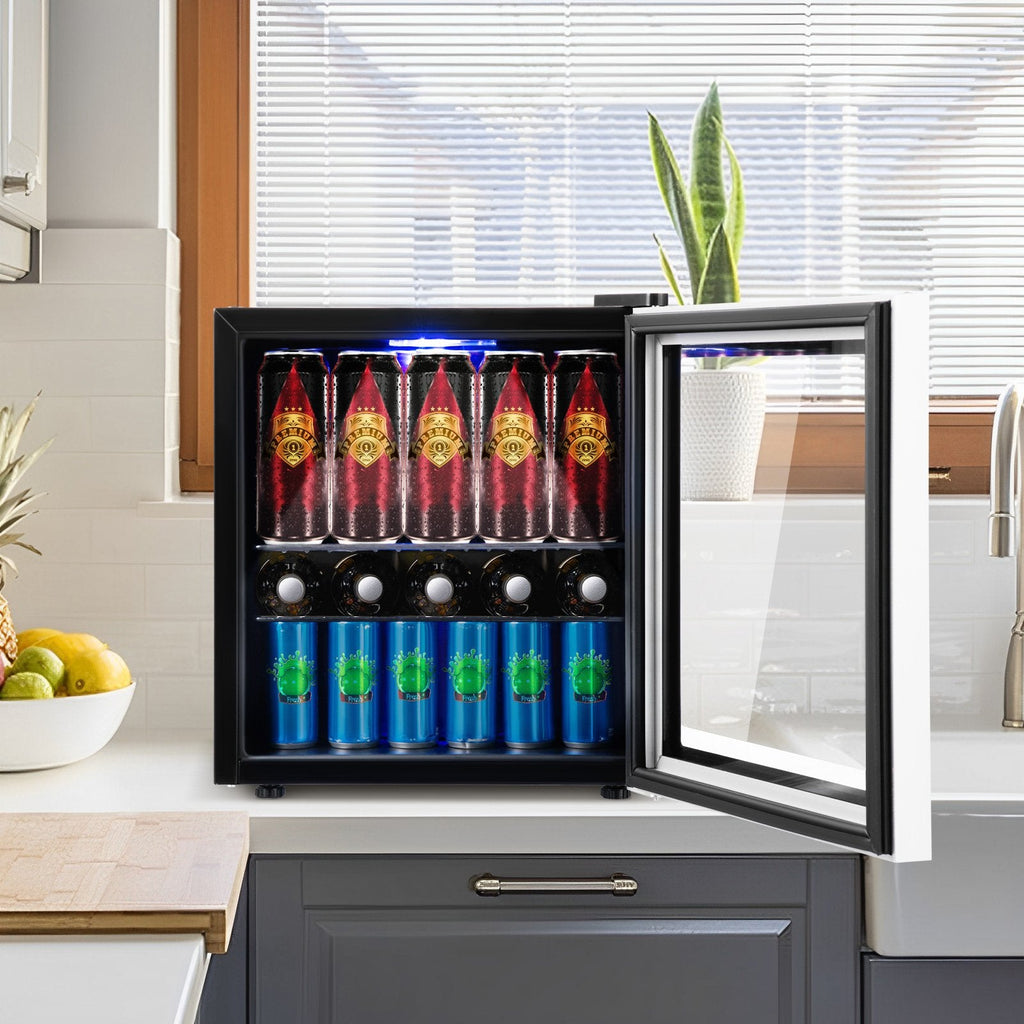60 Can Beverage Mini, Refrigerator with Glass Door