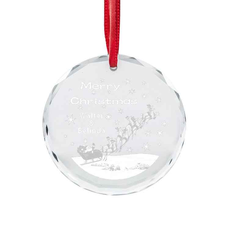 Christmas Ornament Crystal Pendant