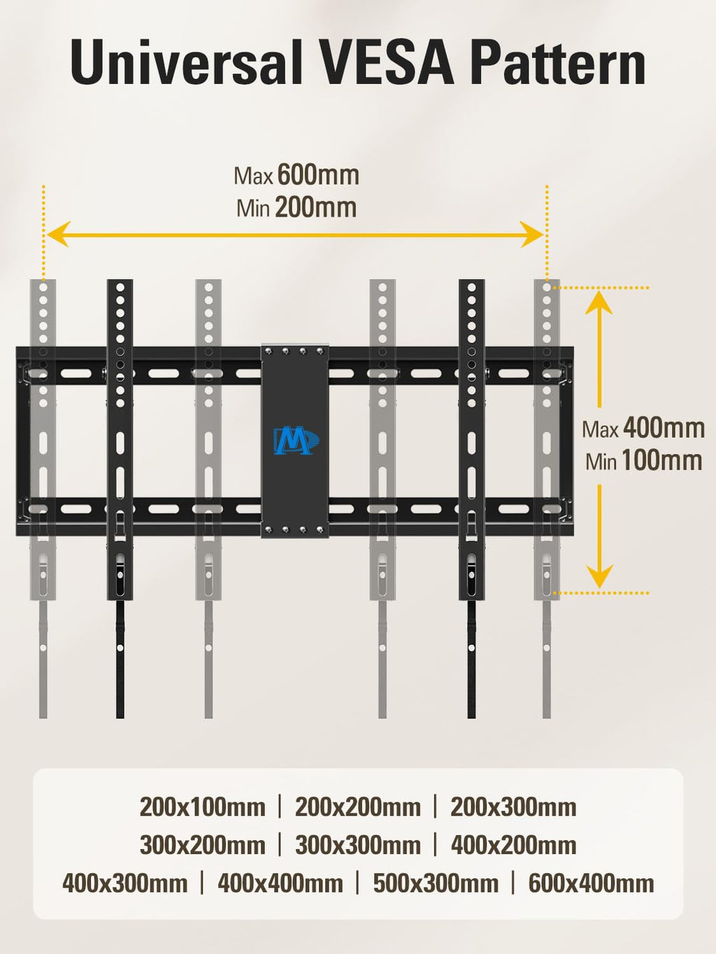 Mounting Dream TV Wall Mount for Most 37-75" TVs, Tilting TV Mount Low Profile up to VESA 600x400mm and 132 LBS Loading, Fits 16", 18", 24" Studs, Easy for TV Centering and Space Saving MD2268-LK 🍁 All In One Marketplace Canada