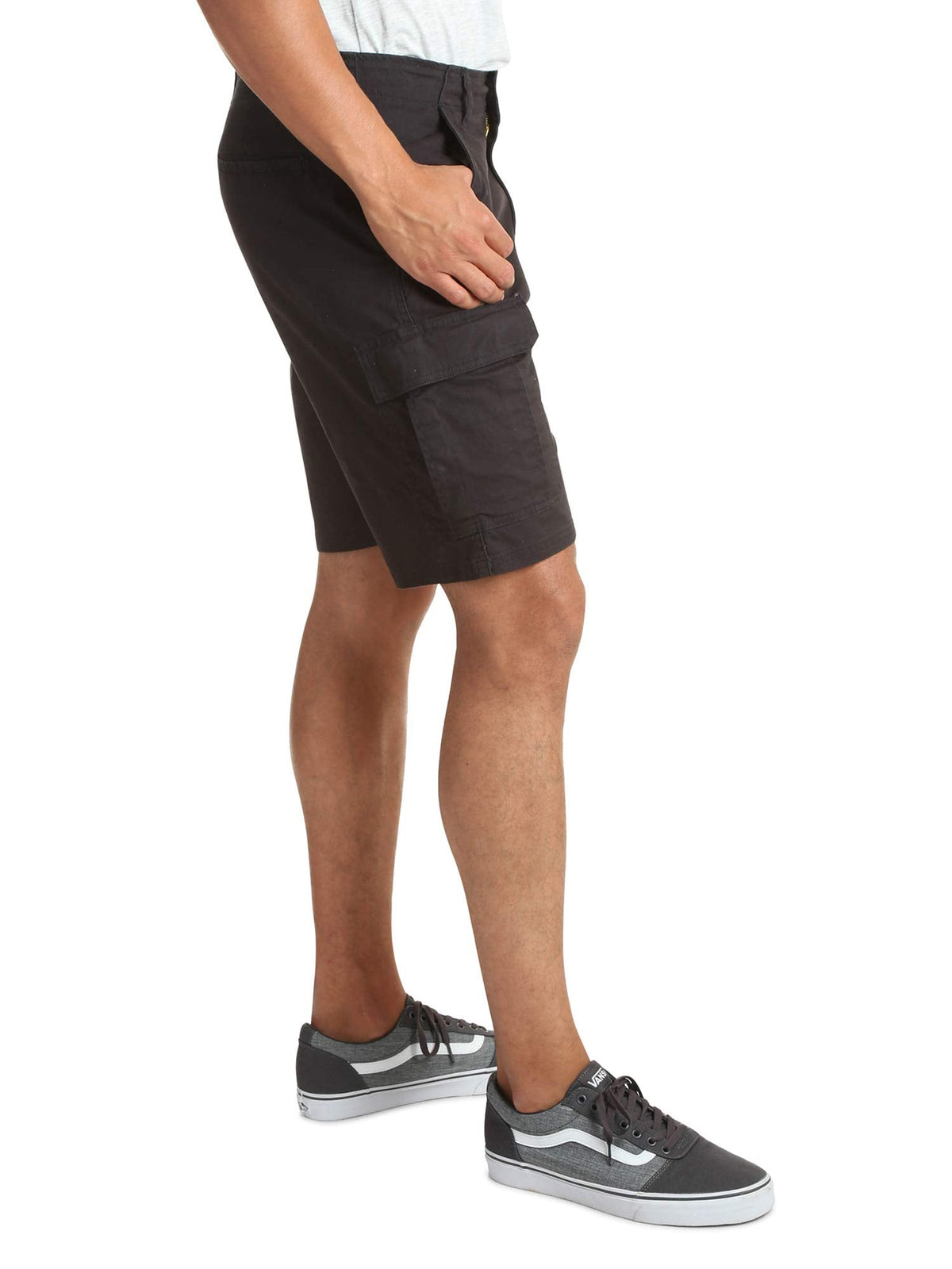 Wrangler Authentics Men's Classic Cargo Stretch Short, Black Twill, 42 🍁 All In One Marketplace Canada