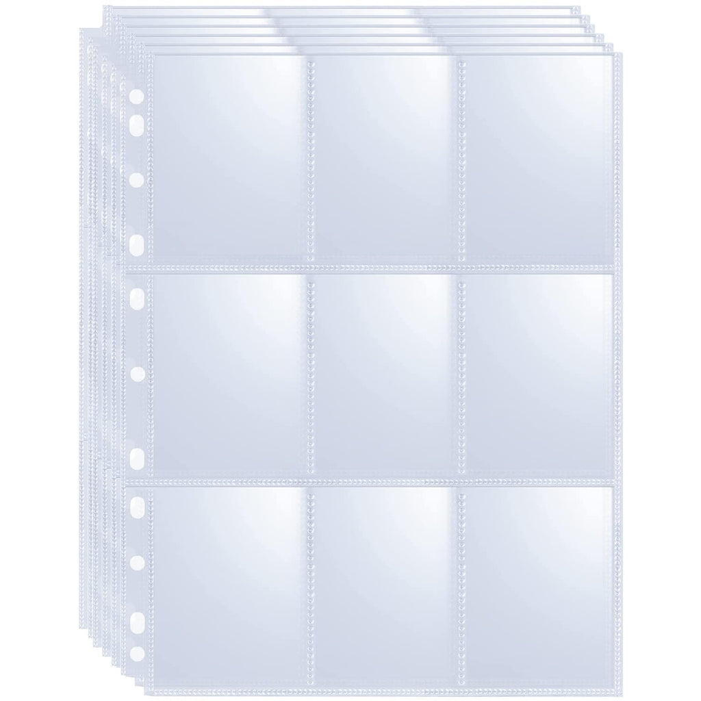 360 Pockets Trading Card Sleeves - Double-Sided 9 Pocket Page Protector, Ultra-Clear Card Sheets for 3 Ring Binder, Sleeves for Game Yugioh/MTG, Baseball, Business Cards, Coupons 🍁 All In One Marketplace Canada