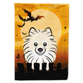 Caroline's Treasures BB1765CHF Halloween Pomeranian Canvas House Size Flag, Multicolor, Large