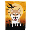 Caroline's Treasures BB1783CHF Halloween Shiba Inu Canvas House Size Flag, Multicolor, Large