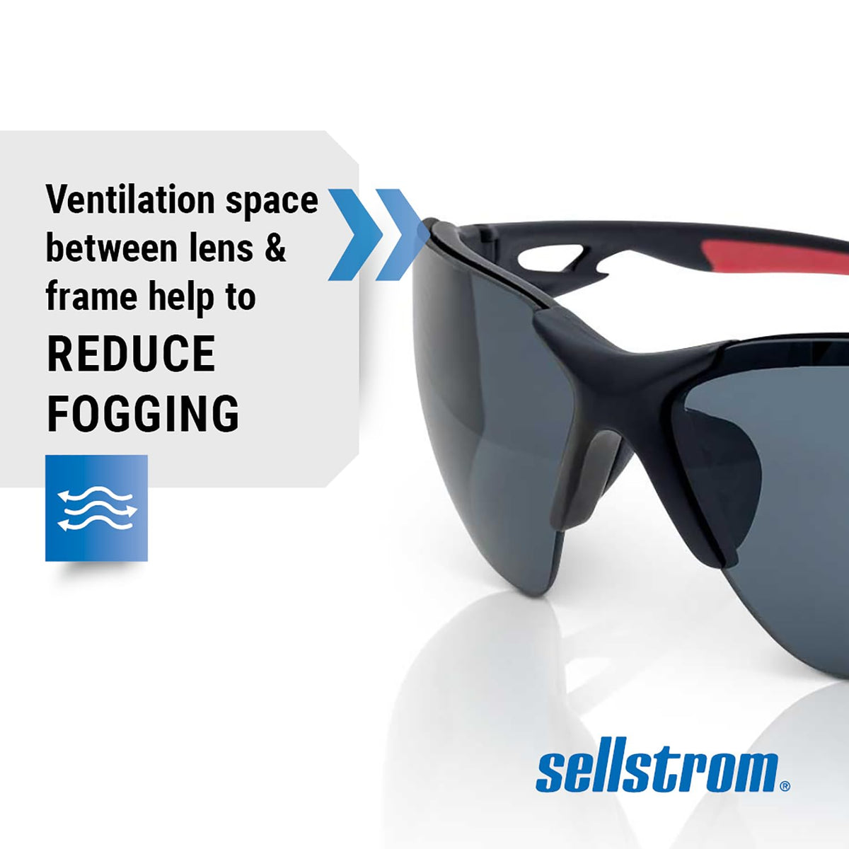 Sellstrom XP450 Anti-Fog Safety Glasses — CSA Z94.3, Smoke