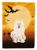 Caroline's Treasures BB4296GF Halloween Samoyed Flag Garden Size, Small, Multicolor