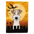 Caroline's Treasures BB1805CHF Halloween Wire Haired Fox Terrier Canvas House Size Flag, Multicolor, Large