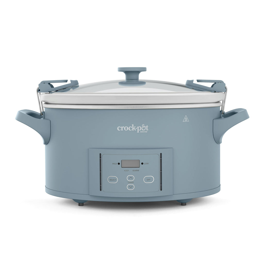 Crock-Pot Design Series 7-Quart Programmable Slow Cooker, Morning Haze Blue 🍁 All In One Marketplace Canada