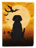 Caroline's Treasures BB4323CHF Halloween Black Labrador Flag Canvas House Size, Large, Multicolor