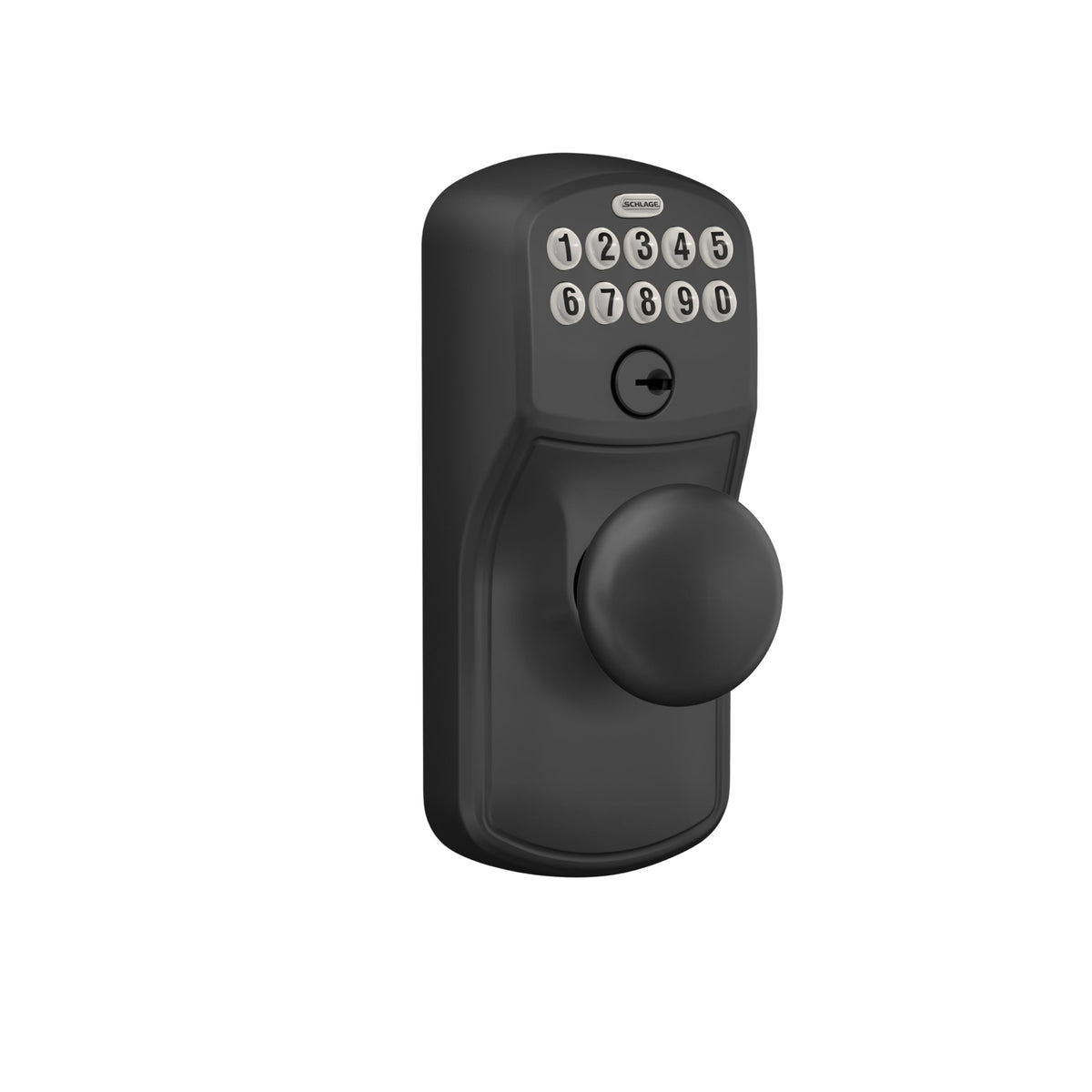 Schlage Electronic Keypad Lock, Lever Handle, Camelot Trim, Matte Black 🍁 All In One Marketplace Canada