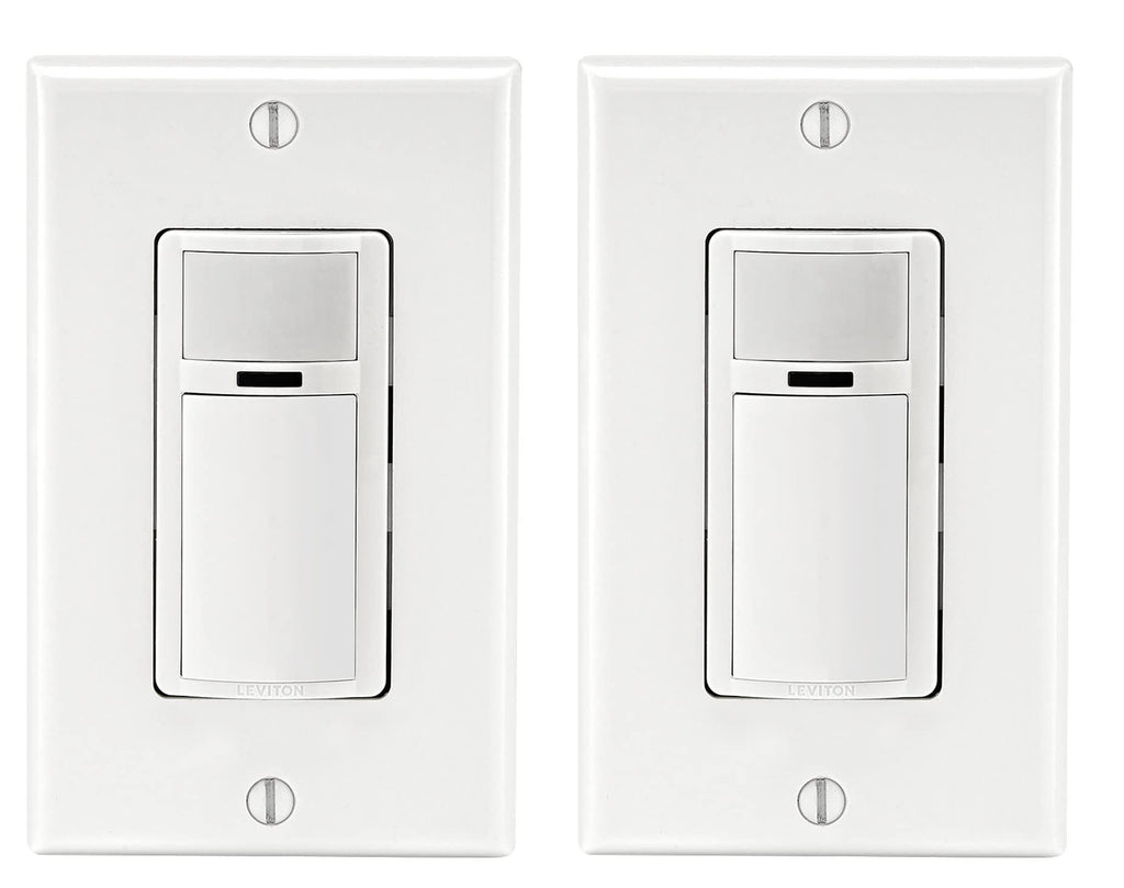 Leviton 2-Pack Decora Occupancy Motion Sensor Light Switch, Auto-On, 2A, Residential Grade, Single Pole, DOS02-2PK, White 🍁 All In One Marketplace Canada