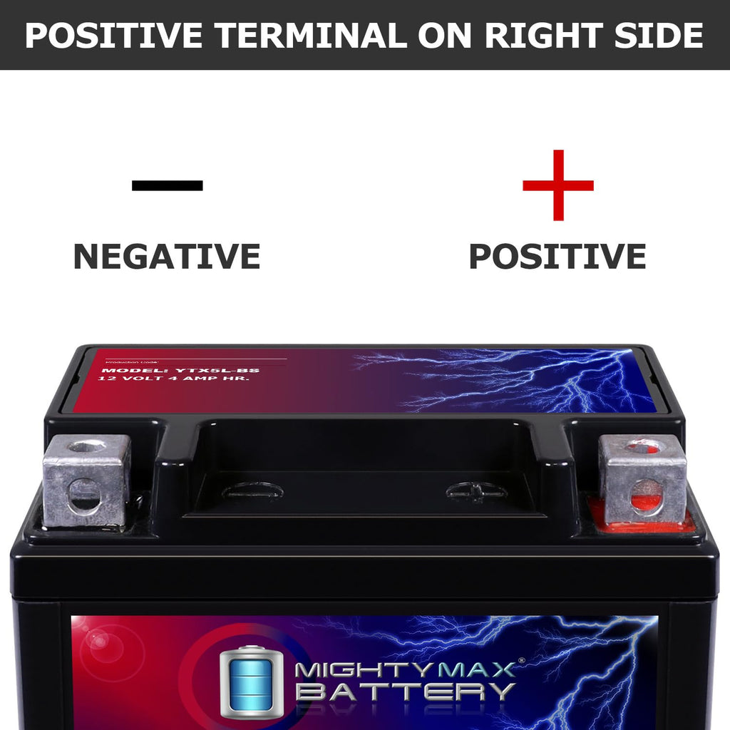 Mighty Max Battery Motorcycle Battery Replacement, 12V 4AH, 55 CCA, Brand Product 🍁 All In One Marketplace Canada
