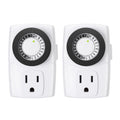 BN-LINK BND-60/U47 Indoor Mini 24-Hour Mechanical Outlet Timer, 3-Prong, 2-Pack 🍁 All In One Marketplace Canada