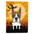 Caroline's Treasures BB1781CHF Halloween Boxer Canvas House Size Flag, Multicolor, Large