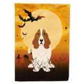 Caroline's Treasures BB4287CHF Halloween Basset Hound Flag Canvas House Size, Large, Multicolor