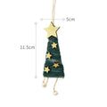Wool Felt Christmas Ornaments Deer Santa Tree Set