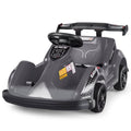 6V Kids Ride On Go Kart with 2.4G Parent Remote, Safety Belt and Soft Bumper, Black