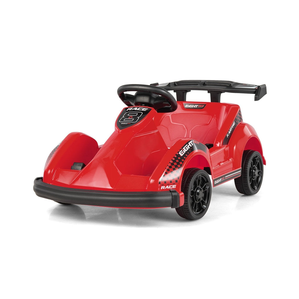 6V Kids Ride On Go Kart with 65.6 ft Remote Range, Soft Start and PP Wheels, Red