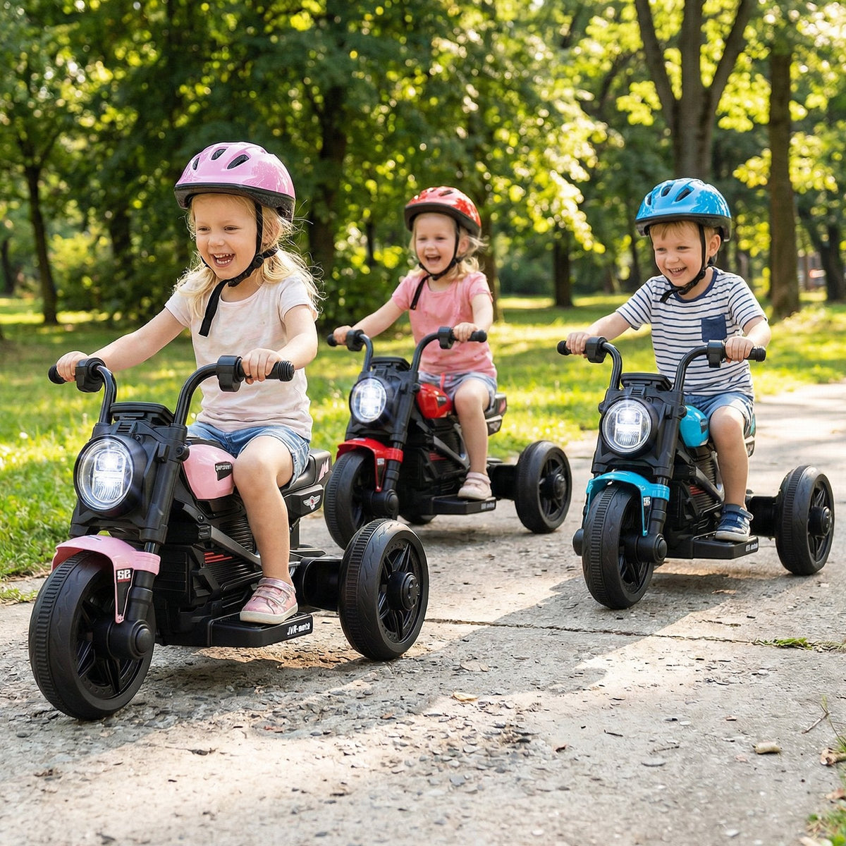 6V 3 Wheel Kids Electric Motorcycle with 10 Songs, 2 Stories and USB Port, Pink