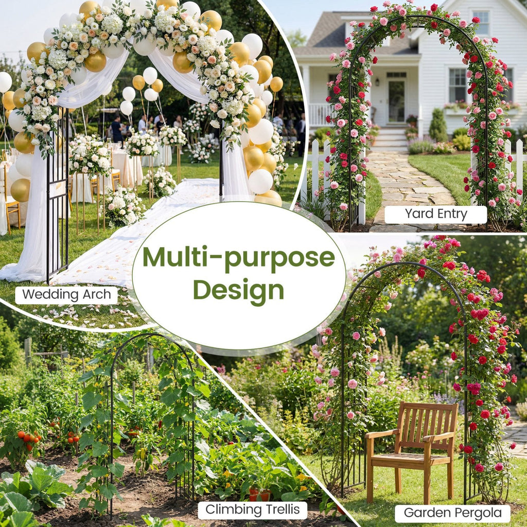 7.2 Feet Garden Decoration Climbing Plants Arch
