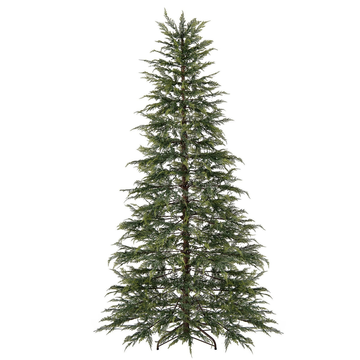 7.5 FT Pre-Lit Artificial Christmas Tree, Sparse Fir Shape, 725 TPE Tips and 500 Multicolour LEDs