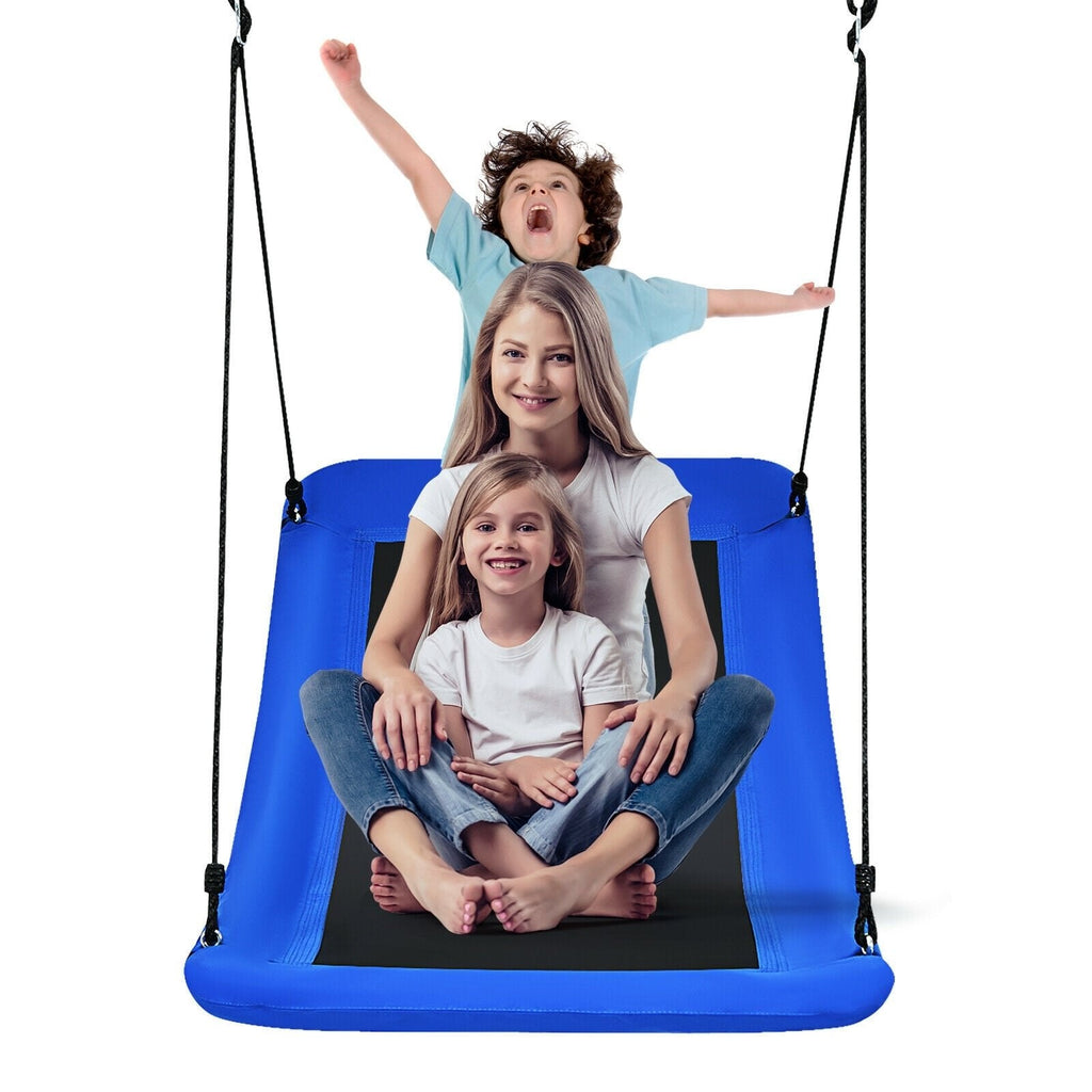 700lb Giant 60 Inch Platform Tree Swing for Kids and Adults-Blue